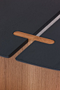 Details we like / Table / Black / Wood / Crossection / Insert / Surf / 2013 by Guillaume Delvigne/ at behance