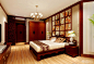 中式风格卧室双人床图片 #卧室#