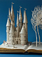 A fairytale castle made of paper