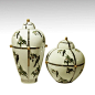 现代新中式陶瓷摆件/带盖陶瓷储物罐子/客厅家居样板房软装饰品-淘宝网