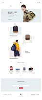 Backpack Store Site Concept by Logan Cee 