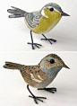 Love these hand-stitched and hand-painted birds by UK artist Emily Sutton...