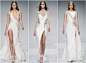 Atelier Versace S/S 2016 Haute Couture｜万年不变的单边高开叉，满眼满屏全是腿.......