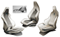 【汽车座椅专题】舒适汽车座椅设计Car Seat Design  Automotive Design by Po Wang———欢迎加入工业设计手绘交流群 44273244