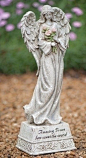 Memorial Angel With Roses Statue Amazing Grace Garden Home Chapel Gravesite