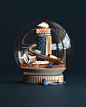 YOOX: Make a Wish : Make a Wish is Yoox international campaign for the christmas season 2017. Illustrated by Peter Tarka, five snow globes were created to showcase, in an abstract way, feature presents you can find at Yoox: the likeables, the desirables, 