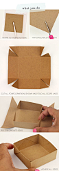 DIY paper box : tutorial: Simplest Box Ever | Damask Love: 