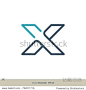 X Letter Logo Template