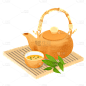 手绘-重阳节食物-桂花茶