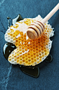 Honey and honeycell on the table by Oxana Denezhkina on 500px