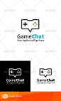 Gaming Logo - Game Chat — Vector EPS #video game logo #vector • Available here → https://graphicriver.net/item/gaming-logo-game-chat/4583515?ref=pxcr: 