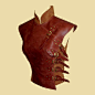 Asymetric soft leather armour in asian style by Larperlei on Etsy