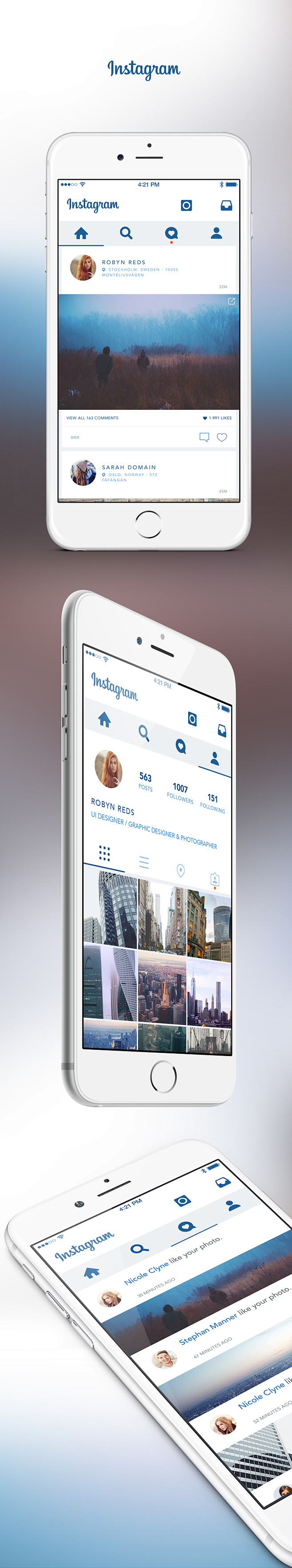 Instagram UI Concept...