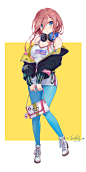 Anime 1500x3000 anime anime girls digital art artwork 2D portrait display vertical Nakano Miku 5-toubun no Hanayome