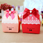 维多蔓 新款欧式个性喜糖盒子 创意喜糖袋结婚用品糖盒婚庆糖果盒