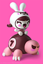 The Turtly Race International Collaboration of 3D Character Designs for Art Toy Fun! Via  Behance