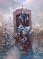 Remiel, Angel of Visions, Peter Mohrbacher : created for www.angelarium.net