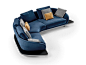 Corner leather sofa SEGNO | Corner sofa by Reflex