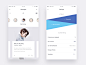 Demo screens for a chat app#社交##聊天##设置#