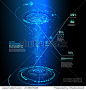 Futuristic interface, HUD, vector background 正版图片在线交易平台 - 海洛创意（HelloRF） - 站酷旗下品牌 - Shutterstock中国独家合作伙伴