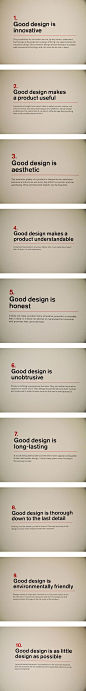 Timeless advice from Dieter Rams - "Ten principles for Good Design"