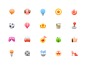 Icons for several channels 