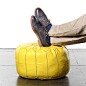 Fab.com | Moroccan Pouf Yellow