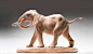 意大利艺术家 Guiseppe Rumerio ，充满生命张力的野生动物木雕作品。（wood-sculptor.info）
