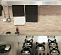 厨房现代简约墙砖效果图—土拨鼠装饰设计门户