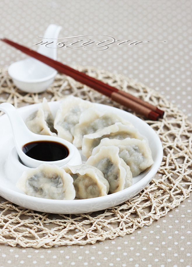 独特的高营养水饺馅——海带香菇水饺 
材...