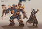 Wild West challenge characters, Rok Kleva Ivančić : Artstation Wild west challenge 
Brief:
So... the idea here is that they have steampunk technology in the 19th century - steampunk wild west. The new continent has a never before seen plant that causes in