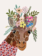 【纽约著名画家Mia Charro可爱的动物绘画作品欣赏】
纽约著名画家Mia Charro是一位以花草树木的自然美和动物为主题作画，色彩极其丰富的童话故事画家哦！