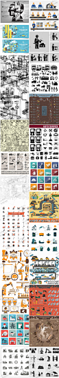 AI0037#精美建筑工程扁平 工人网页图标 Icons素材 矢量设计素材-淘宝网
