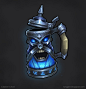 Dwarven Deathknight Tankard - Marmoset Viewer, Clayton Chod : I had a Dwarf Deathknight in World of Warcraft at one point. I figured it would be fun to design a personal prop for him using the game's Deathknight aesthetic.