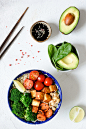 Vegetarian buddha bowl with vegetables and tofu by Vladislav Nosick on 500px