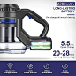 Amazon.com: MOOSOO 无绳吸尘器 4 合 1 强力吸盘 手持吸尘器 适用于家庭硬地板地毯 汽车宠物 - XL-618A,轻质: Home & Kitchen