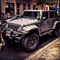 Bushwacker Pocket Style Flares on a Jeep JK in NYC.