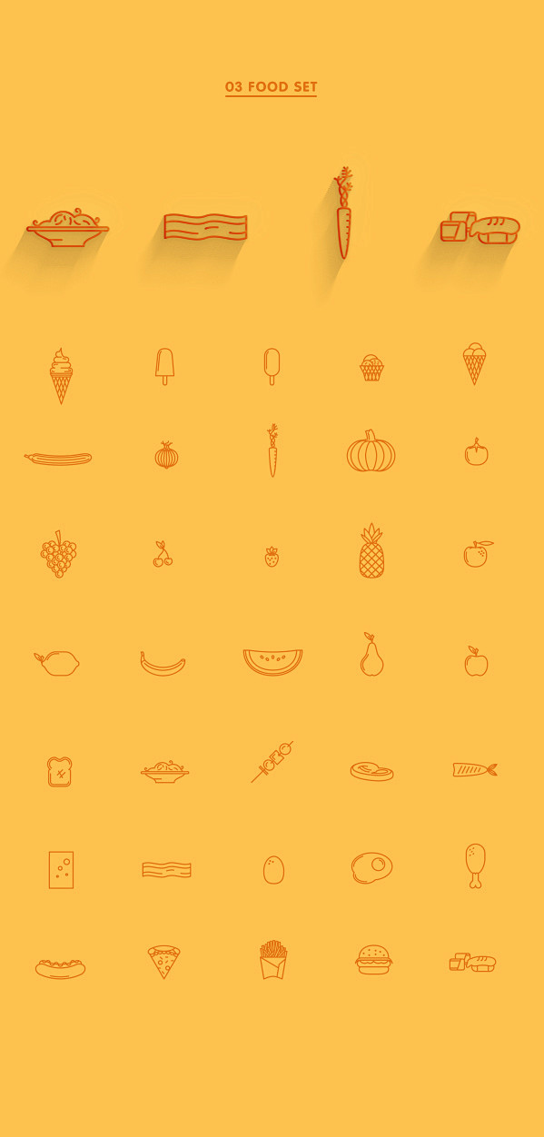 EIGHT LINE ICON SETS...