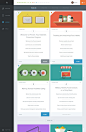 I like this structure for a course website. Simple, bright, easy to navigate.: 