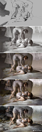 步骤#step by step##gif##illustration# by Cynthia Sheppard #tutorial# ​​​​