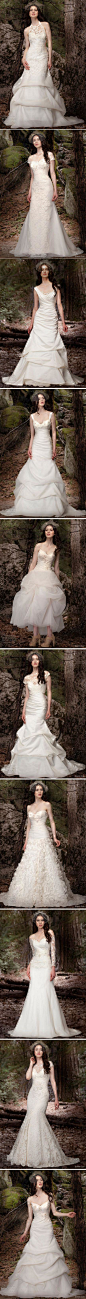 jenny-lee-bridal-spring-2013-wedding-dresses十款森林系婚纱，飘逸蕾丝，轻盈裙摆，仙气十足~~~