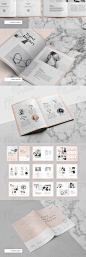 国外简约杂志时尚刊物画册封面内页排版设计InDesign模板indd格式-淘宝网