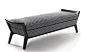Aaron Bench and Ottoman
W: 78 D: 22 H: 19.25, AH: 19.25, SH: 17.5
http://thebrightgroup.com/ProductDetails.aspx?item=8878%20BN
http://nibahome.com/collections/furniture/products/aaron-bench-and-ottoman