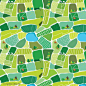 Fields top view pattern -Tetyana Snezhyk illustration