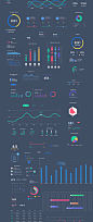 Mobile Dashboard，数据图标组件UI Kits : We create Dashboard kit to help you design beautiful interfaces for your clients. The Sketch and Photoshop files comes with Roboto font, which is a Google Free Web Font. This pack will allow you to create top-notch UX expe