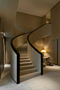 Armani Hotel Milan is as chic and spare as its namesake with this curved and modern staircase