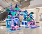 Lotte World Mall - Illustrations for summer campaign : Illustrations for a summer campaign for Lotte World Mall, the biggest shopping centre in Seoul, Korea.Production, display design and animation by TIST. 2016 / Lotte World Mall