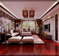 润枫领尚新中式,润枫领尚中式风格155平米三居室装修设计图片