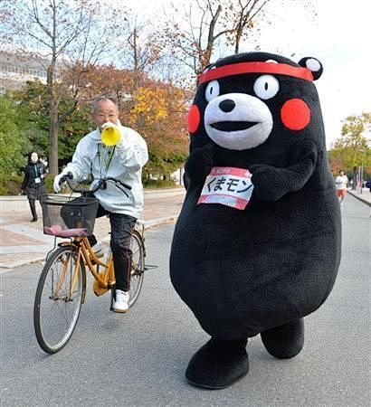 くまモン、熊本ＰＲのため３・２キロ走へ！...