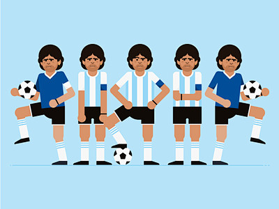 Maradona style frame